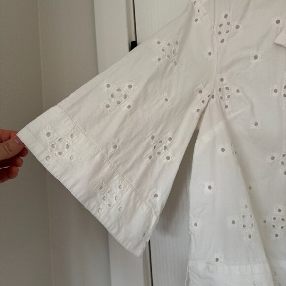 Maeve Eyelet Buttondown Shirt - Picture 7 of 7